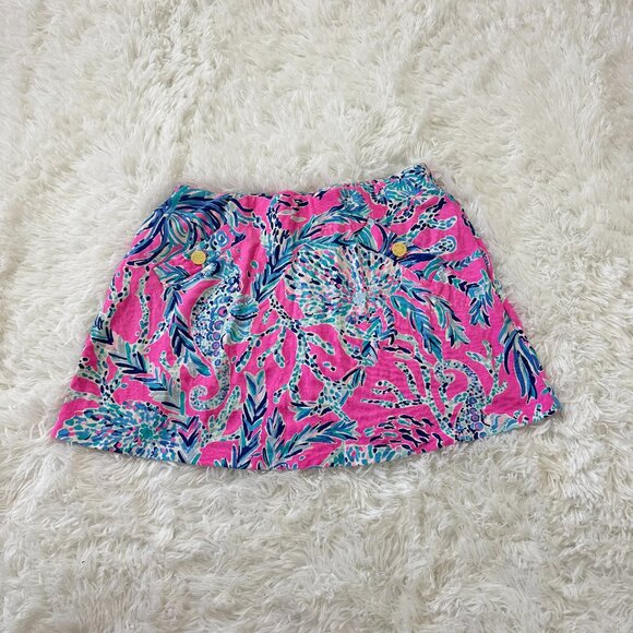 🌸 Lilly Pulitzer 🌸 Madison Skort Mandevilla Pink New Kids on the Dock Size XS - Picture 1 of 12